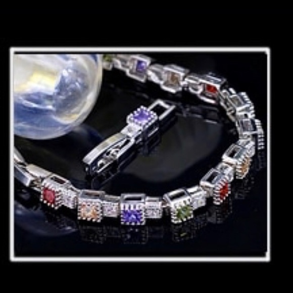 925 Sterling Silver CZ  Tennis Bracelet - Picture 6 of 6